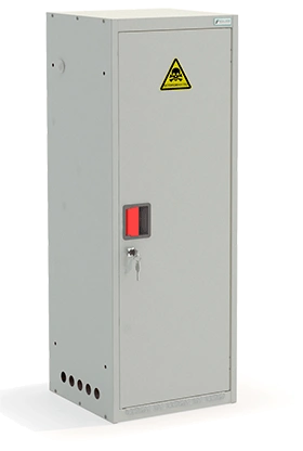 Шкаф для газовых баллонов ШГР 50-1-4(50л) 1631x600x385 мм Светло-серый