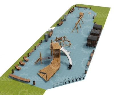 Большая детская площадка 606 м2 №4