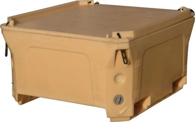 Контейнер 1230х1030х650 мм с крышкой, арт. RIC 460 бежевый, код: 01321