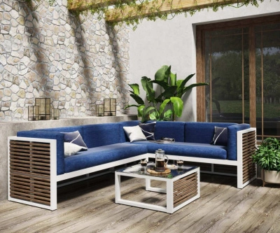 Диван угловой «Параллель» 2 Ангарская сосна