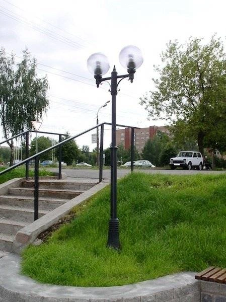 Фонарь уличный «Парк» со светильниками 4,15 м