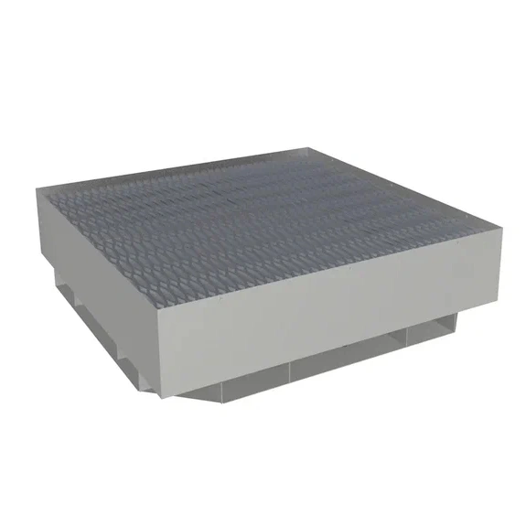 Поддон на четыре бочки штабелируемый открытый 1579x1358x1258 мм Серый