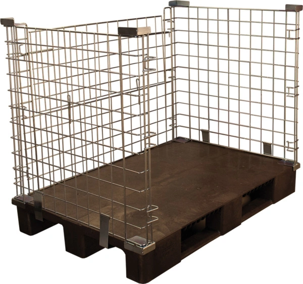 Контейнер металлический оцинкованный на паллете 1200х800х1030 мм, арт. КМБ, код: 08552