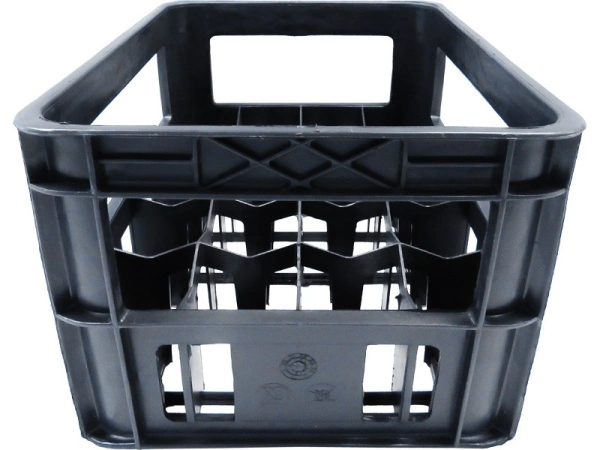 Ящик перфорированный 420×340×270, арт.: 419, объём 38.56, чёрный, код: 00430