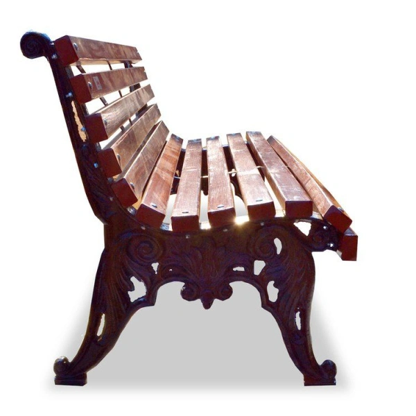 Скамейка чугунная «Белые ночи» без подлокотников 2,0 м (2 опоры)