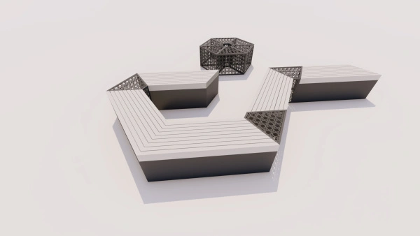 Модульная скамейка «Ребус»