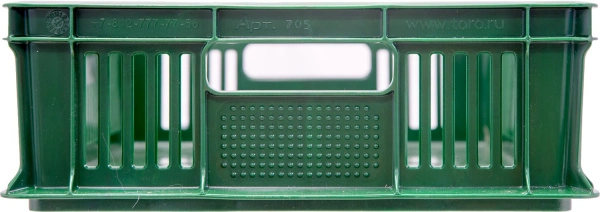 Ящик перфорированный 600×400×140, арт.: 705.01.01, объём 27, синий, код: 16608