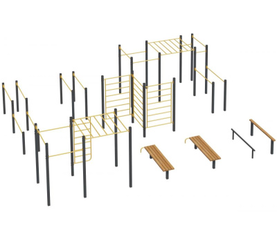 Уличная площадка для воркаута «Мультиспорт»